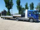 Extendable low-bed trailer